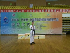 郑州九中在“2018年中国中学生跆拳道联赛总决赛”荣获团体总分第三名
