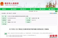 宿迁义务教育阶段学校严禁设实验班、重点班、快慢班！