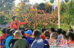 新疆裕民县幼儿园孩子走近大自然识“寒露”