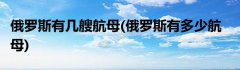 俄罗斯有几艘航母(俄罗斯有多少航母)