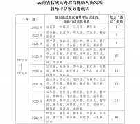 云南省人民政府办公厅关于印发云南省义务教育优质均衡发展实施方案的通知