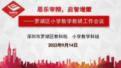 罗湖区小学数学教研工作会议圆满召开