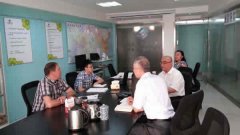 лес公司总经理Леонид Петрович访问木材交易中心