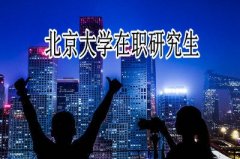 北京大学在职研究生只能考本科吗