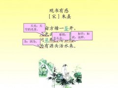 《观书有感》其一和其二的翻译