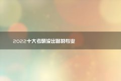 2022十大考研没出路的专业