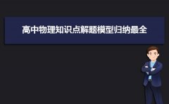 高中物理知识点解题模型归纳