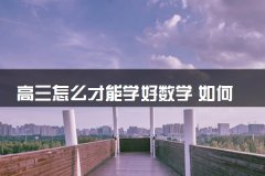 高三怎么才能学好数学 如何学习数学