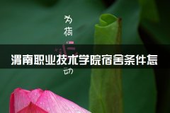 渭南职业技术学院宿舍条件怎么样