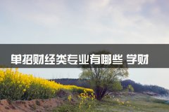 单招财经类专业有哪些 学财经类专业好不好