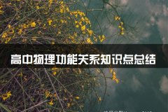 高中物理功能关系知识点