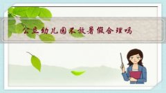 公立幼儿园不放暑假合理吗？(私立幼儿园放不放寒暑假)