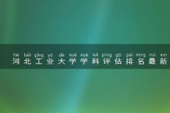 河北工业大学学科评估排名最新！河北工业大学a类重点学科名单