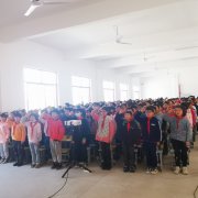江永县上江圩镇中心小学：六年级会考动员大会