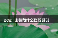 2021中专有什么比较好的专业