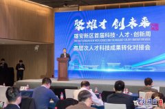 河北：雄安举办高层次人才科技成果转化对接会