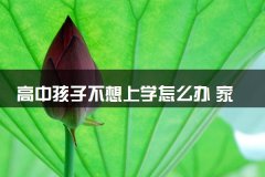高中孩子不想上学怎么办 家长如何说服