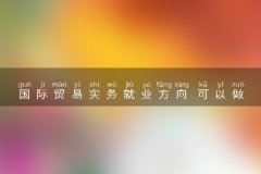 国际贸易实务就业方向 可以做什么工作