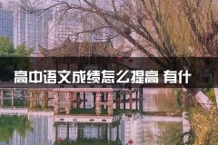 高中语文成绩怎么提高