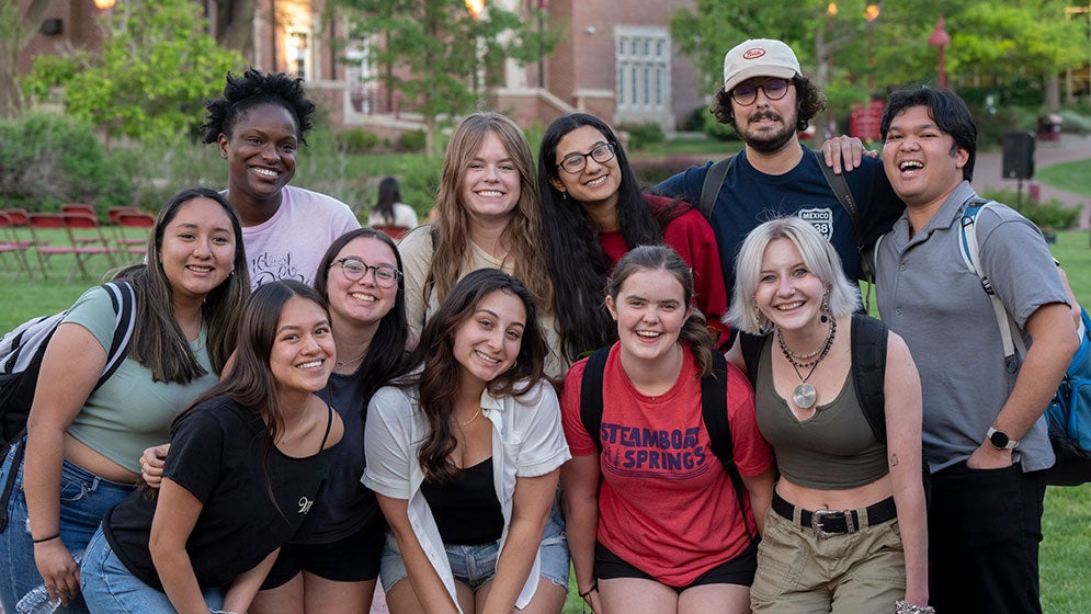 a group of students